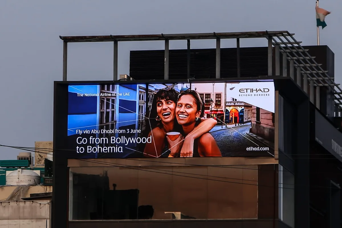 Digital billboard (DOOH) advertising campaign by Adelite Media in India