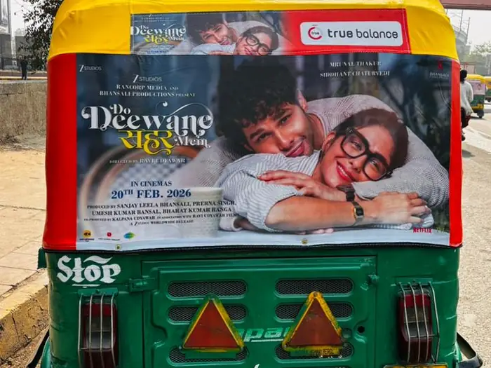Auto-rickshaw branding advertising campaign by Adelite Media in India