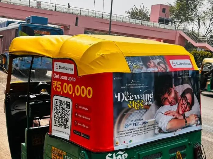 Auto-rickshaw branding advertising campaign by Adelite Media in India