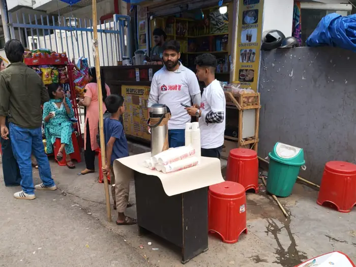 Cup branding advertising campaign by Adelite Media in India