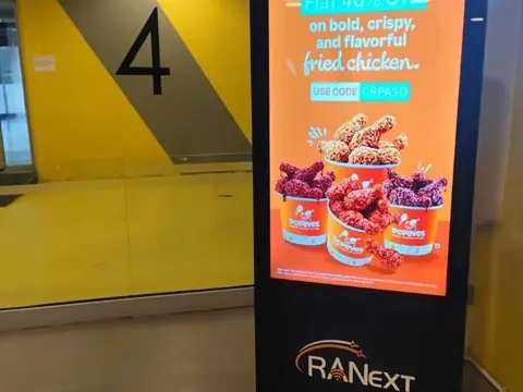 Standee branding advertising campaign by Adelite Media in India