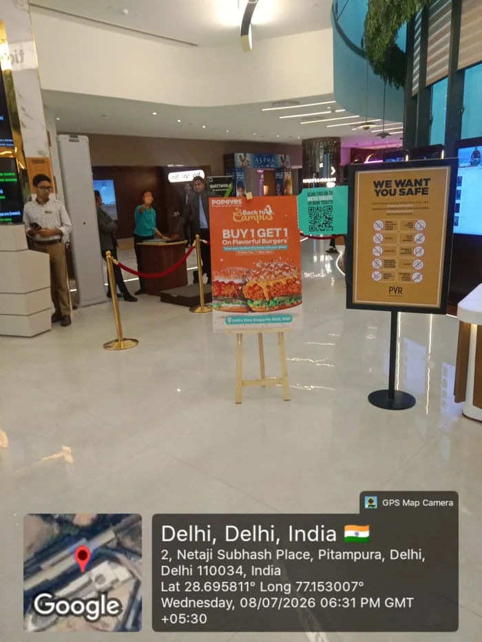 Standee branding advertising campaign by Adelite Media in India