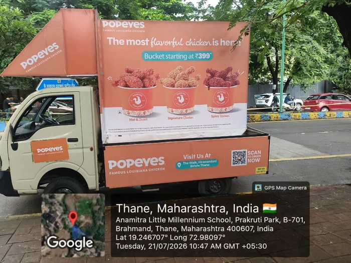 Mobile van branding advertising campaign by Adelite Media in India